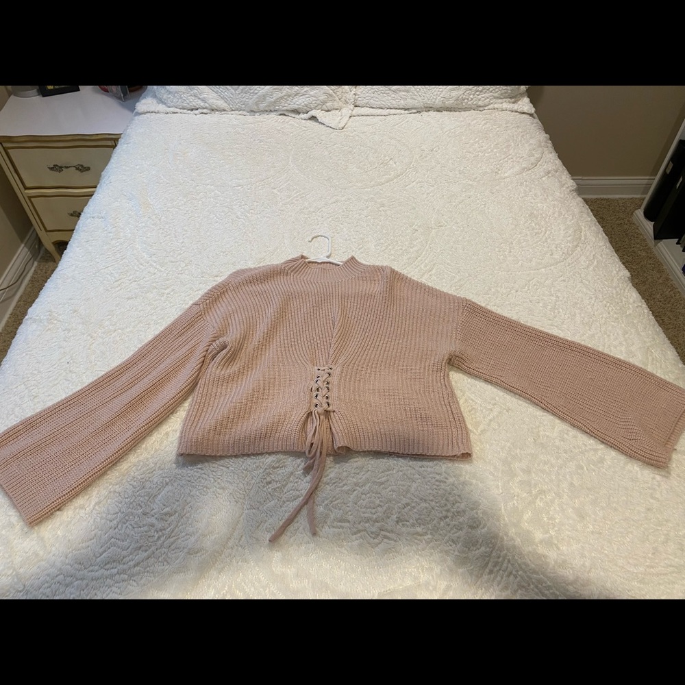 XL light pink sweater